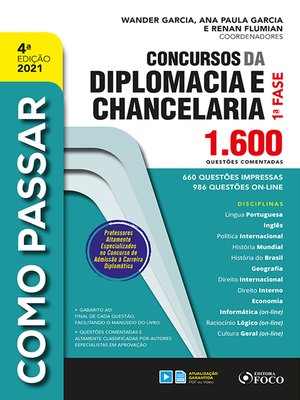 cover image of Como passar concursos diplomacia e chancelaria